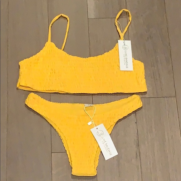 Luxe Bandage Other - Luxe Bandage yellow ruffle bikini